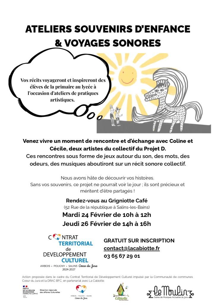 Ateliers Souvenirs d'enfances & voyages sonores