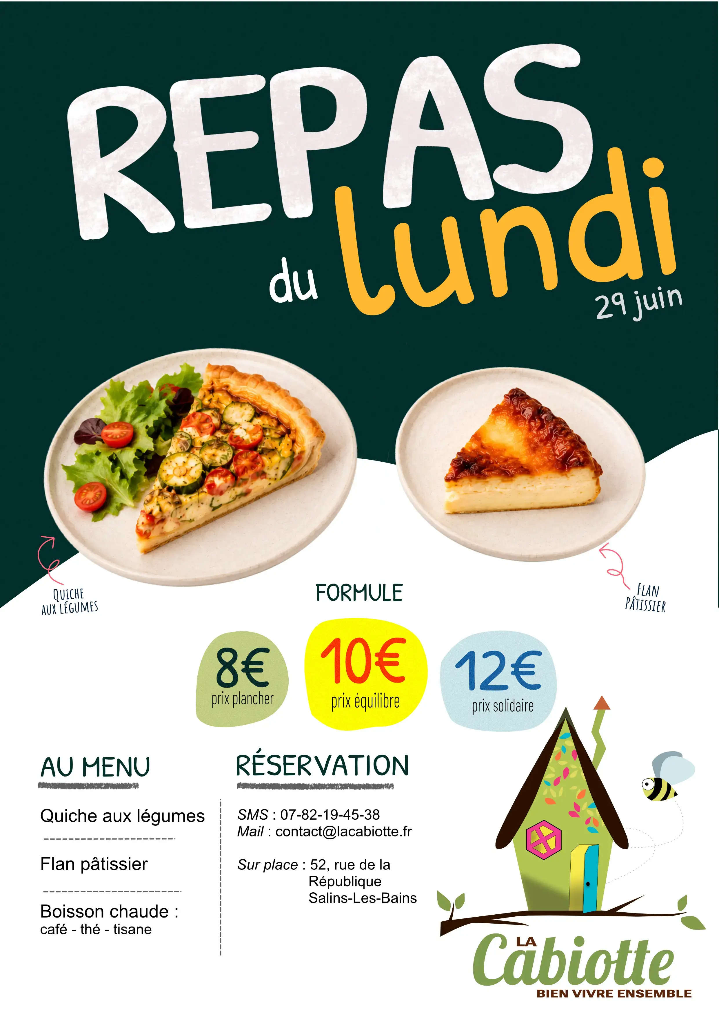 Les repas du lundi